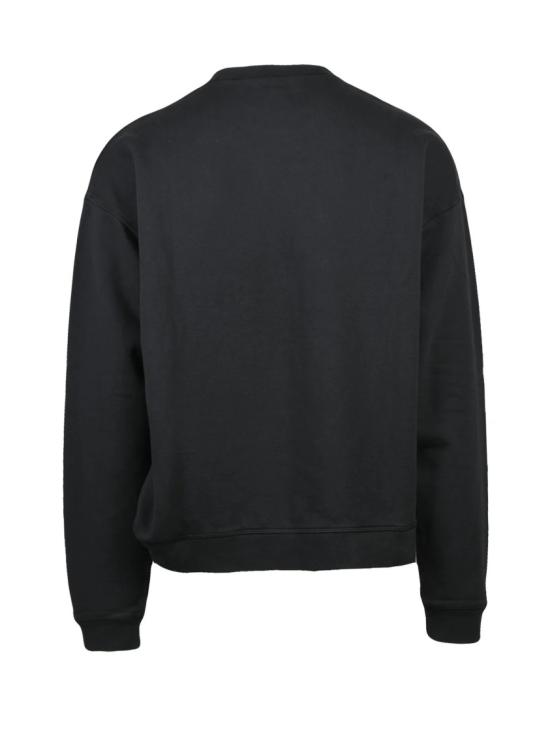 25FW 디스퀘어드2 긴팔 티셔츠 블랙 코튼 로고 스웨트셔츠 - DSQUARED2
