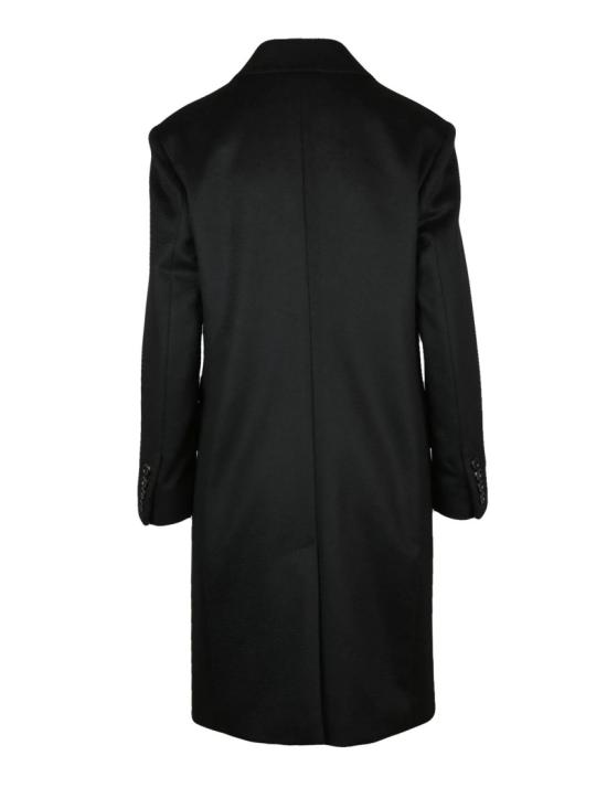 25FW 막스마라 코트 맞춤형 핏과 아이코닉한 디자인의 더블 브레스트 블랙 카멜 - MAX MARA