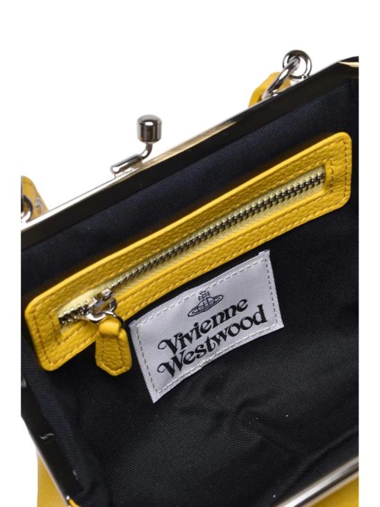 25FW 비비안웨스트우드 클러치/파우치 노란색 폴리우레탄 프레임 클러치 - VIVIENNE WESTWOOD