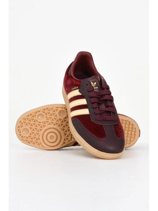 25FW 아디다스 스니커즈 레드 폴리에스터 혼방 벨벳 - ADIDAS