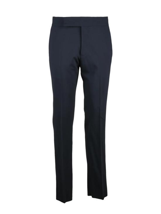 25FW 엠포리오 아르마니 수트 세트 새틴 라펠이 있는 맞춤형 울 스트레치 턱시도 정장 - EMPORIO ARMANI