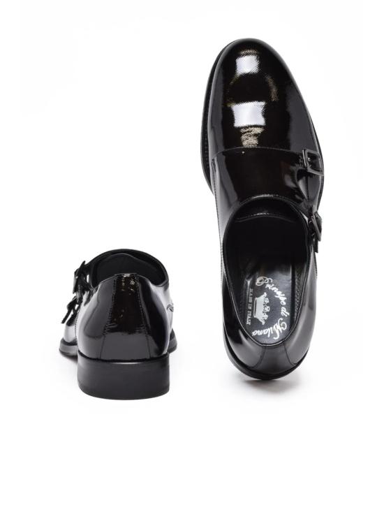 25FW Principe Di Milano 로퍼 블랙 에나멜 가죽 몽크 스트랩 - OTHER BRANDS