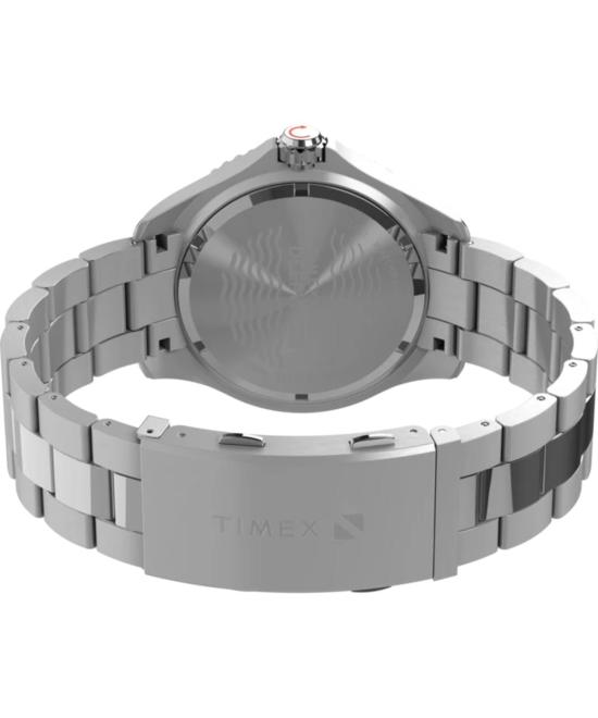  타이맥스 손목시계 딥워터 메리디안 200 44mm 스테인리스 스틸 브레이슬릿 시계 - TIMEX