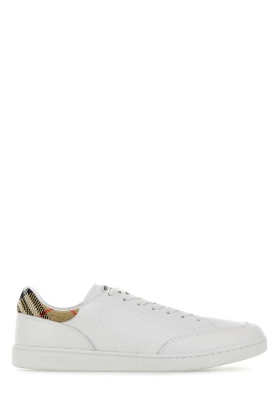 26FW 버버리 레더 세트 스니커즈 8118850 A1464 WHITE