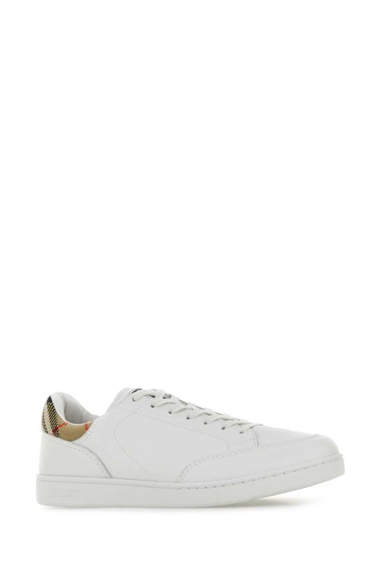 26FW 버버리 레더 세트 스니커즈 8118850 A1464 WHITE - BURBERRY