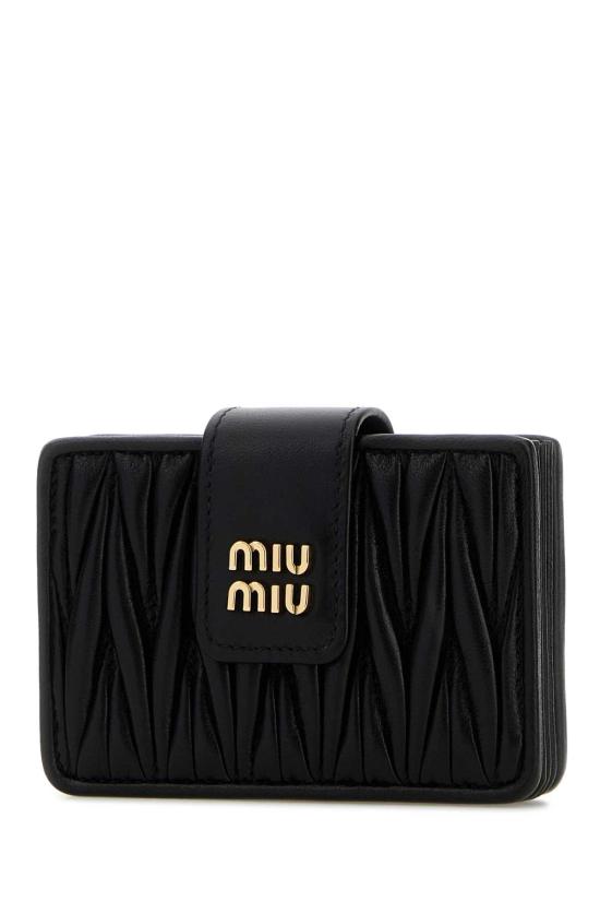 26FW 미우미우 마테라쎄 나파 레더 카드 홀더 5MC280AFPP F0002 NERO - MIU MIU