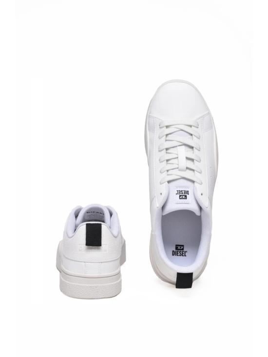 25SS 디젤 스니커즈 흰색 고무 소재의 미니멀리스트 - DIESEL