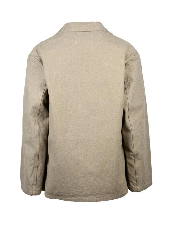 25FW 마르지엘라 자켓 넉넉한 실루엣과 클래식한 칼라가 돋보이는 반경질 면 코트 - MAISON MARGIELA