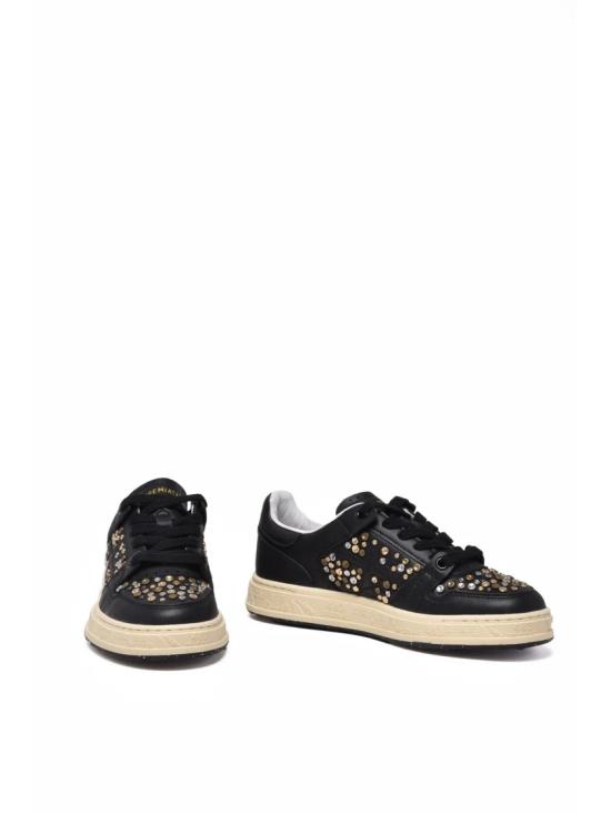 25FW 프리미아타 스니커즈 블랙 메탈릭 가죽 - PREMIATA