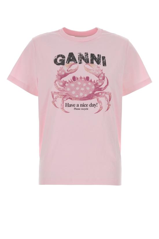 26FW 가니 반팔 티셔츠 A1050197 868 CHALKPINK