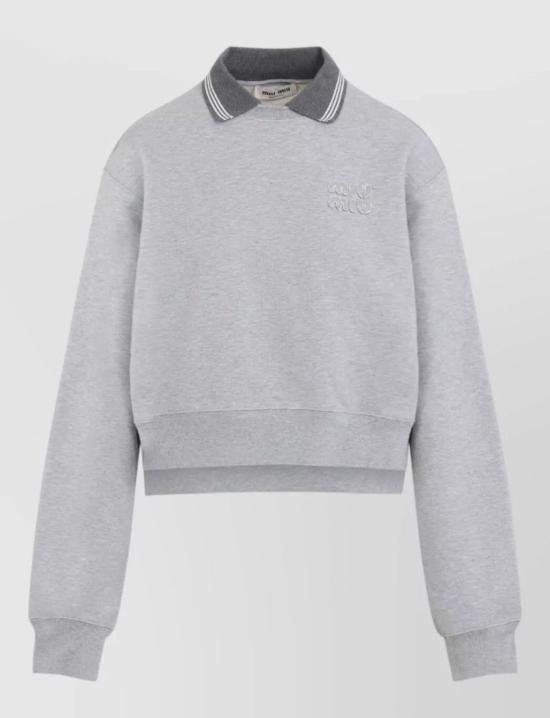 26SS 미우미우 후드 티셔츠 MJLA1518ZX F0031 GRIGIO