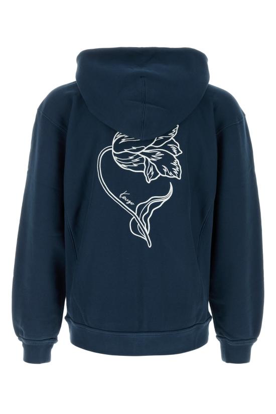 26FW 겐조 후드 티셔츠 FG65HO2714MJ 79 BLEUNOIR - KENZO