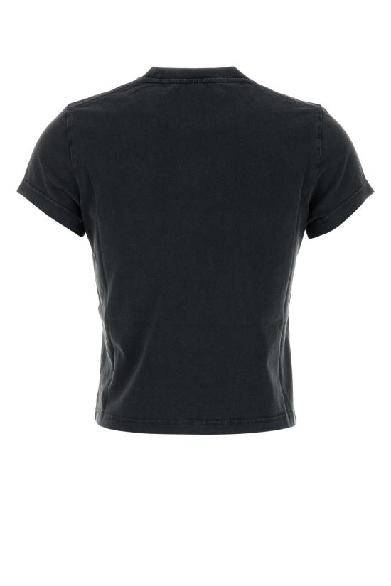 26FW 알렉산더 왕 반팔 티셔츠 1CC3261302 011 WASHEDBLACK - ALEXANDER WANG