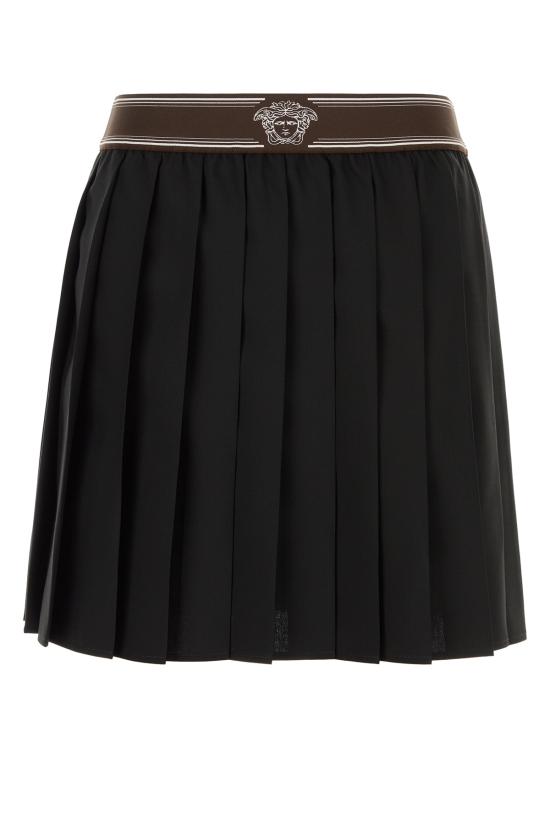 26FW 베르사체 미디 스커트 10258811A17669 1B000 Black