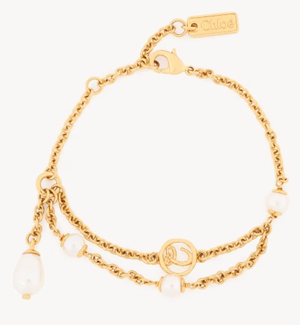 26SS 끌로에 팔찌 CH26SJB01BGL 7ZN GOLDANDPEARLY