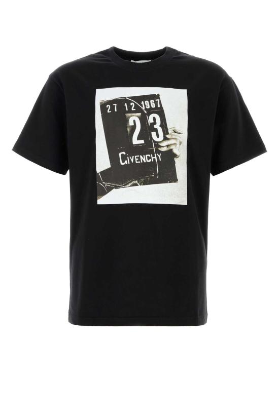 26SS 지방시 반팔 티셔츠 BM71NK3YSL 001 BLACK