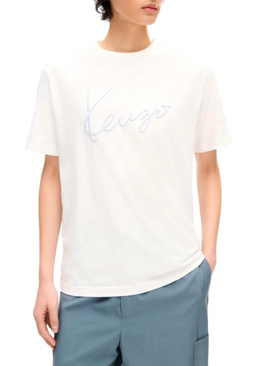 26FW 겐조 반팔 티셔츠 FG65TS2864SG 02 BLANCCASSE - KENZO