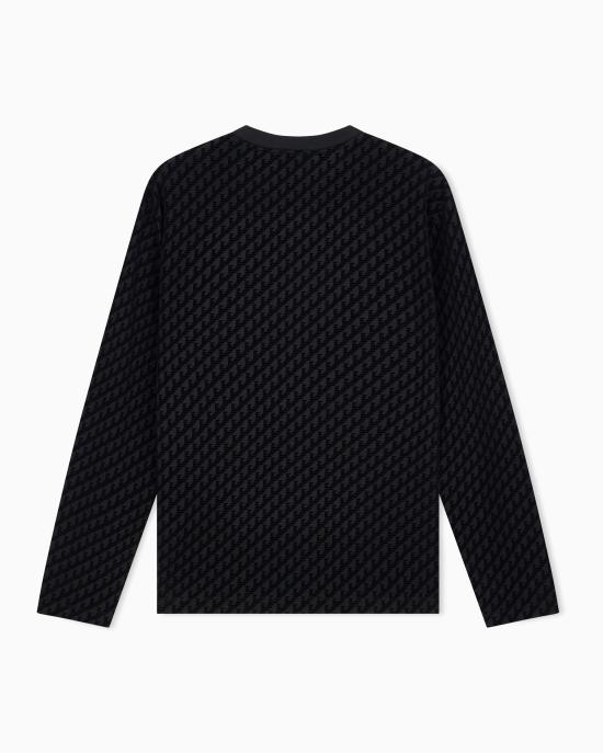 26FW 엠포리오 아르마니 긴팔 티셔츠 EM007338 AF10017 FC375 Nero - EMPORIO ARMANI