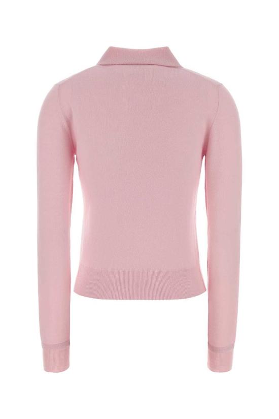  질샌더 스웨터 질 샌더 버진 울 폴로 캔디핑크 - JIL SANDER