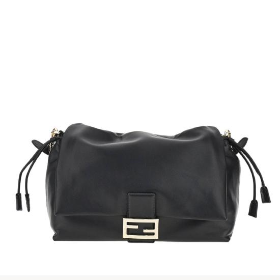 26FW 펜디 바게트 소프트 라지 백 8BR857B1ZK Black
