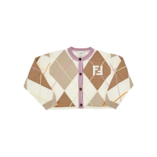 26FW [키즈] 펜디 캐시미어 니트 JFG266AJ8X White
