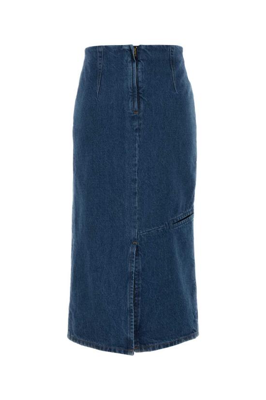  질샌더 데님 스커트 질 샌더 코튼 스커트 미디엄 데님 - JIL SANDER