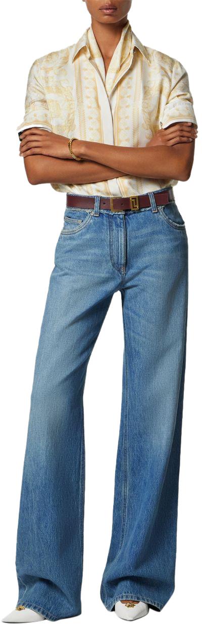 26SS 베르사체 데님 팬츠 10230641A170461D800 BLUE - VERSACE