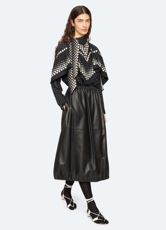  씨뉴욕 롱 스커트 AW26 002 BLACK - SEA NY