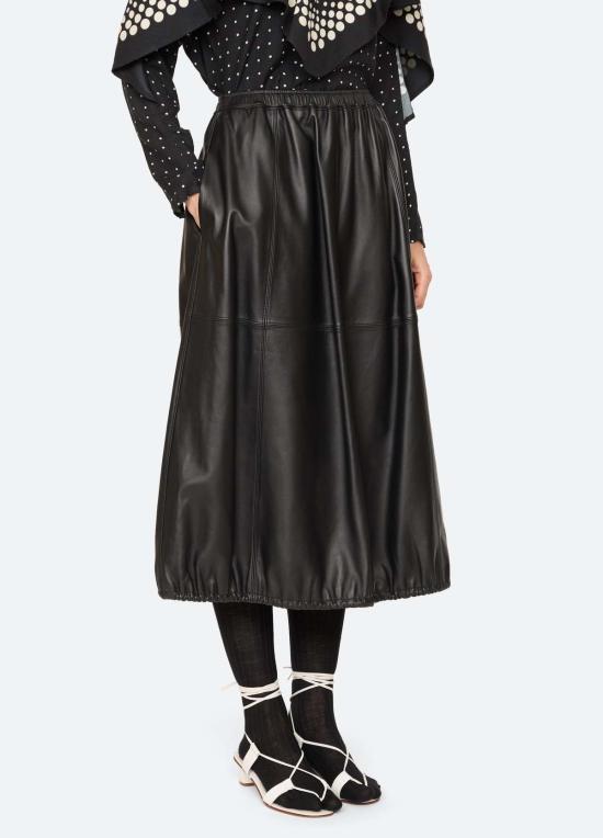  씨뉴욕 롱 스커트 AW26 002 BLACK - SEA NY