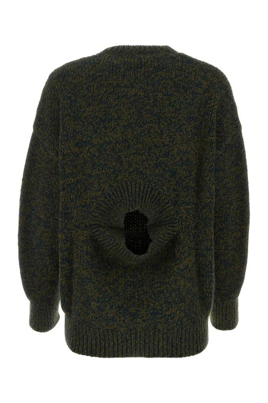 로에베 스웨터 카키 그린 멜란지 - LOEWE