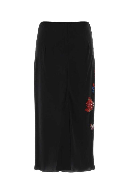 26FW 드리스 반 노튼 롱 스커트 2620108024087 975 Black - DRIES VAN NOTEN