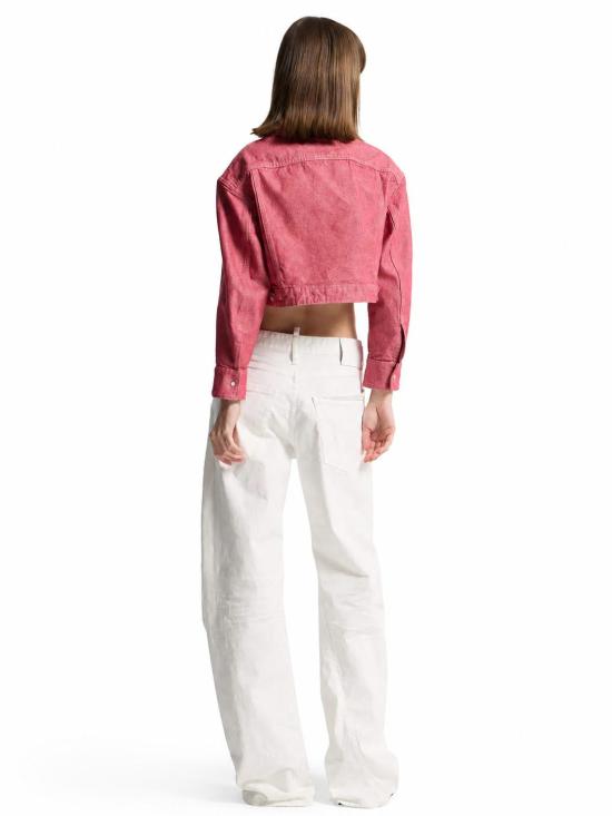 26FW 디스퀘어드2 스트레이트 팬츠 S75LB1133S39781 100 WHITE - DSQUARED2