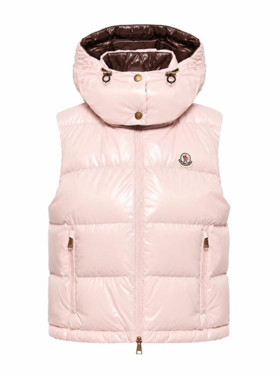 26FW 몽클레어 패딩 조끼 L20931A00005597EU 519 PASTEL PINK