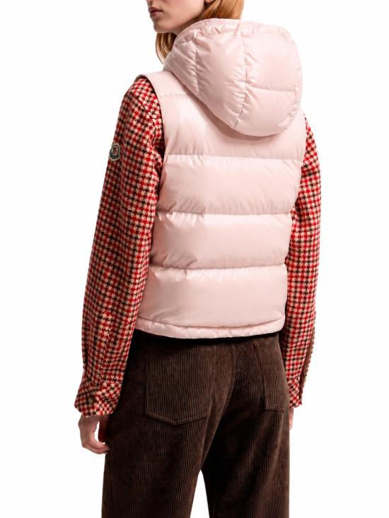 26FW 몽클레어 패딩 조끼 L20931A00005597EU 519 PASTEL PINK - MONCLER
