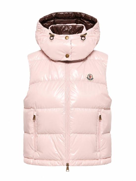 26FW 몽클레어 패딩 조끼 L20931A00005597EU 519 PASTEL PINK