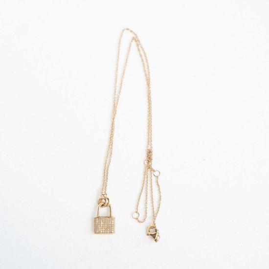  Vintage La Rose 목걸이/팬던트 빈티지 라로즈 자물쇠 목걸이 14k 골드