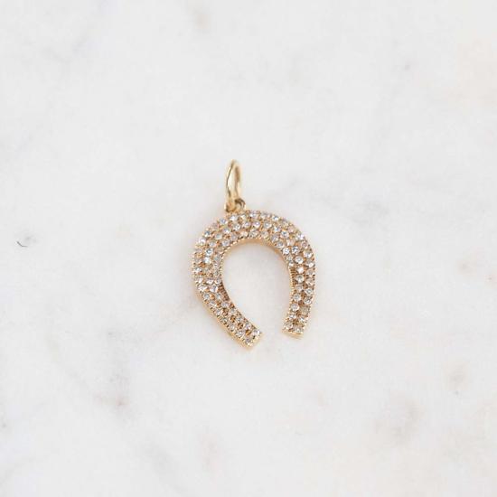  Vintage La Rose 목걸이/팬던트 빈티지 라로즈 말굽 펜던트 14k 골드