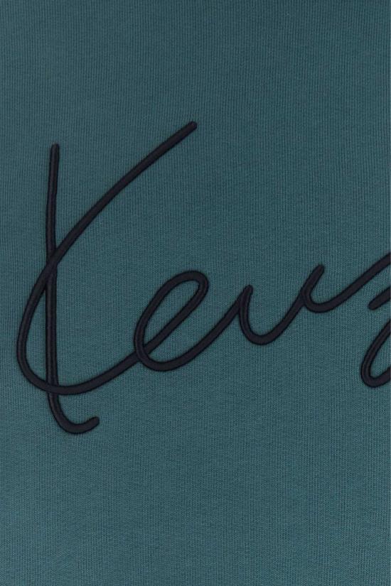  겐조 후드 티셔츠 코튼 펠프  앤트러사이트 - KENZO