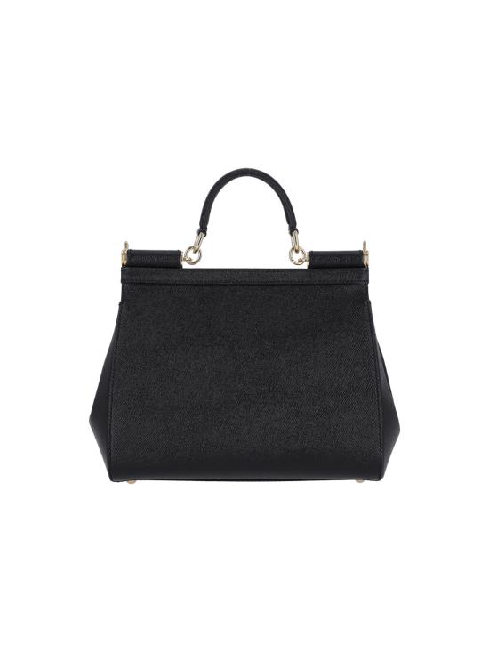 26FW 돌체앤가바나 라지 시실리 핸드백 BB6002 B1001 80999 Black - DOLCE & GABBANA