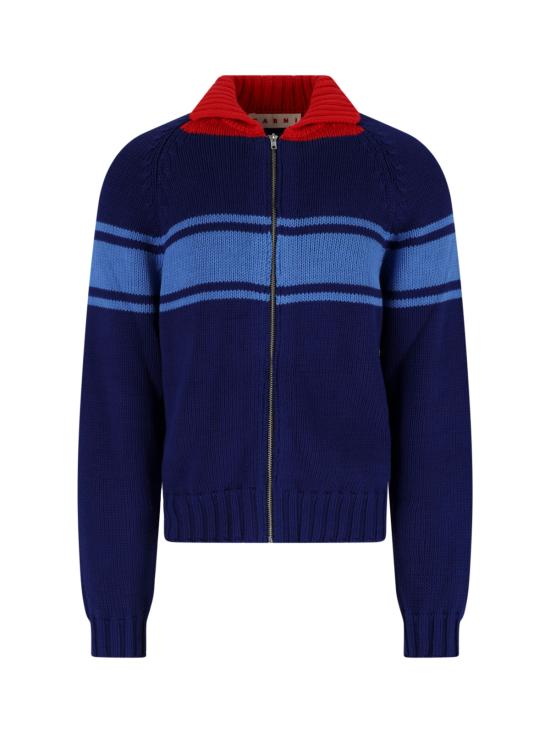 26FW 마르니 집업 니트 CDMG0193Q0 UFC851 00B60 Blue
