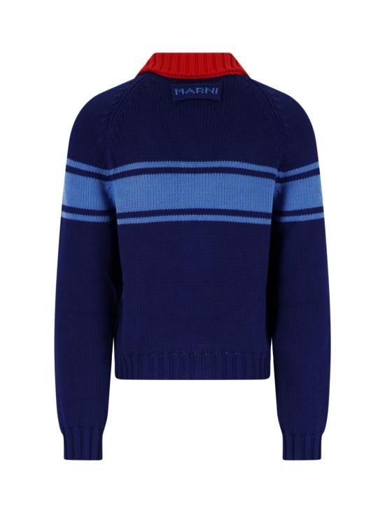 26FW 마르니 집업 니트 CDMG0193Q0 UFC851 00B60 Blue - MARNI