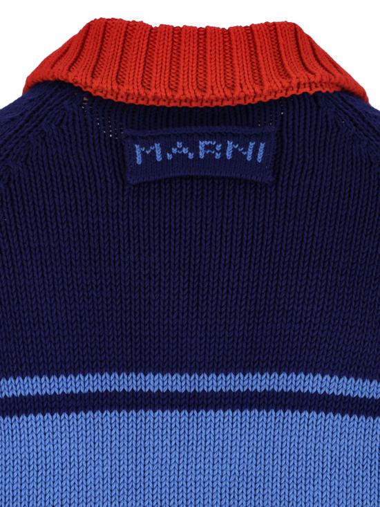 26FW 마르니 집업 니트 CDMG0193Q0 UFC851 00B60 Blue - MARNI