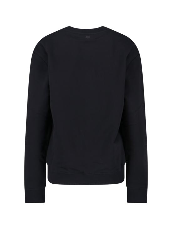 26FW 아미 스몰 하트 로고 스웨트셔츠 BFUSW035 730 001 Black - AMI