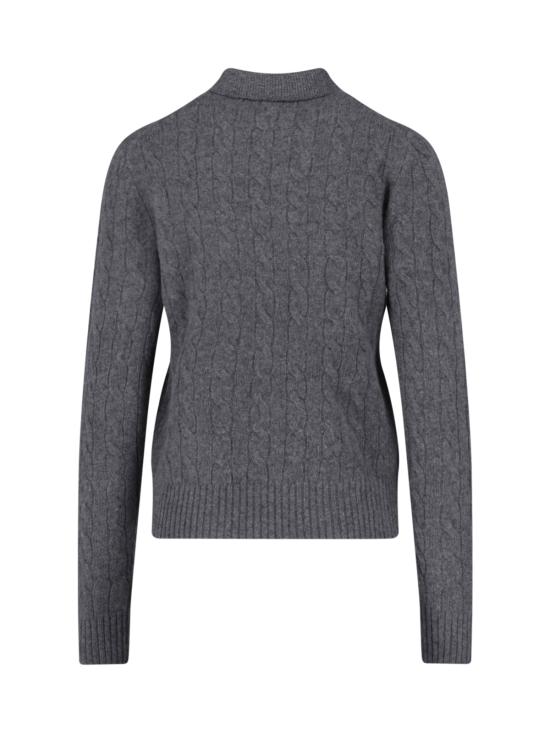 26FW 폴로 랄프로렌 케이블 폴로 니트 211 972132 500 Grey - POLO RALPH LAUREN