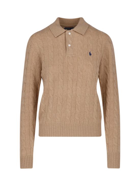 26FW 폴로 랄프로렌 케이블 폴로 니트 211 972132 002 Beige