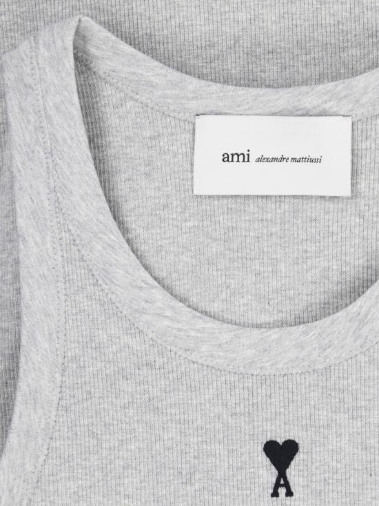 26FW 아미 ADC 코튼 탱크탑 FTP811 JE0117 0951 Grey - AMI