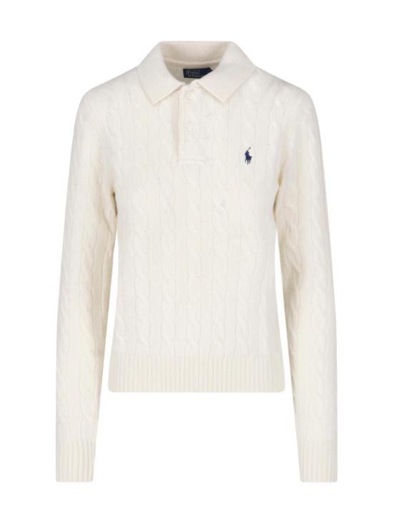 26FW 폴로 랄프로렌 케이블 폴로 니트 211 972132 001 Cream