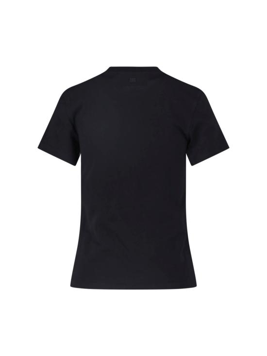 26FW 아미 스몰 하트 로고 코튼 크롭 티셔츠 FTS347 724 045 Black - AMI