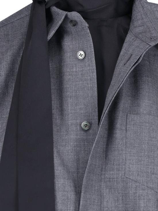 26FW 사카이 미디 원피스 26 08566 301 Grey - SACAI