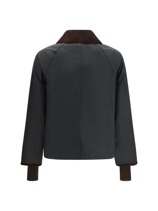 26FW 바버 크롭드 비드넬 왁스 재킷 LWX1403 SG51 GREEN - BARBOUR